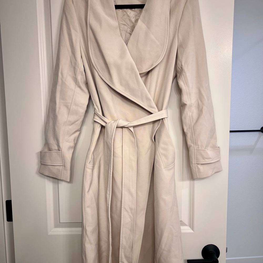 Kenneth Cole New York Cream Trench Coat